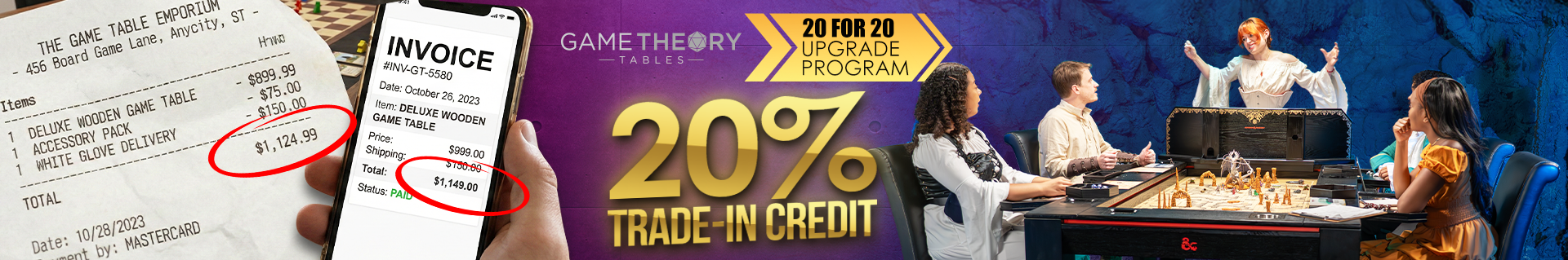 Game Theory Tables trade-in