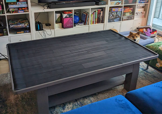 Origins Coffee Game Table Setup by Kim Sayre