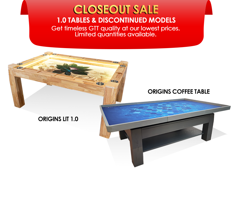 Closeout Sale Table